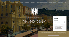 Desktop Screenshot of hotelmonsignynice.com